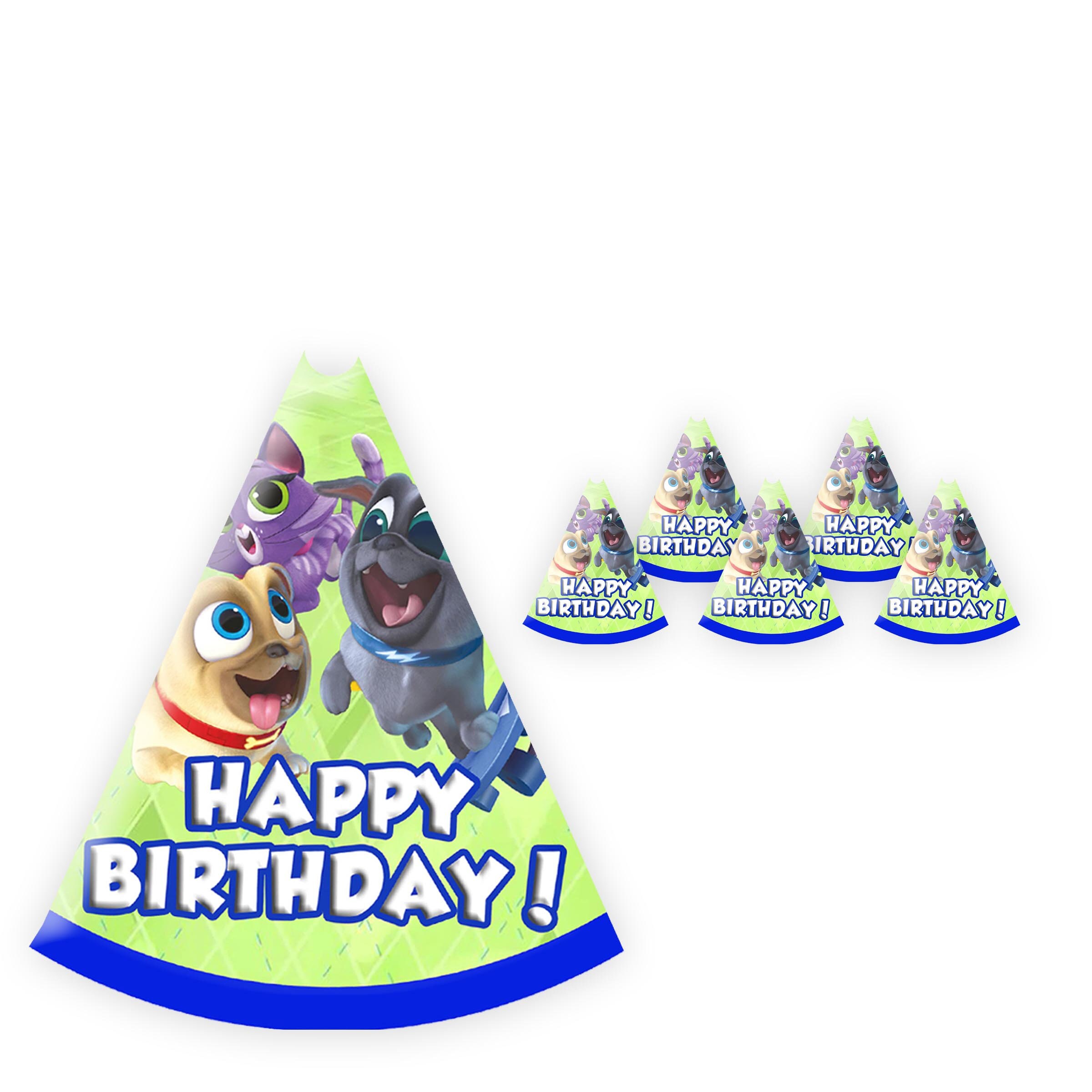 Puppy Dog Pals Party Hats for Kids Birthday Favor 12pack