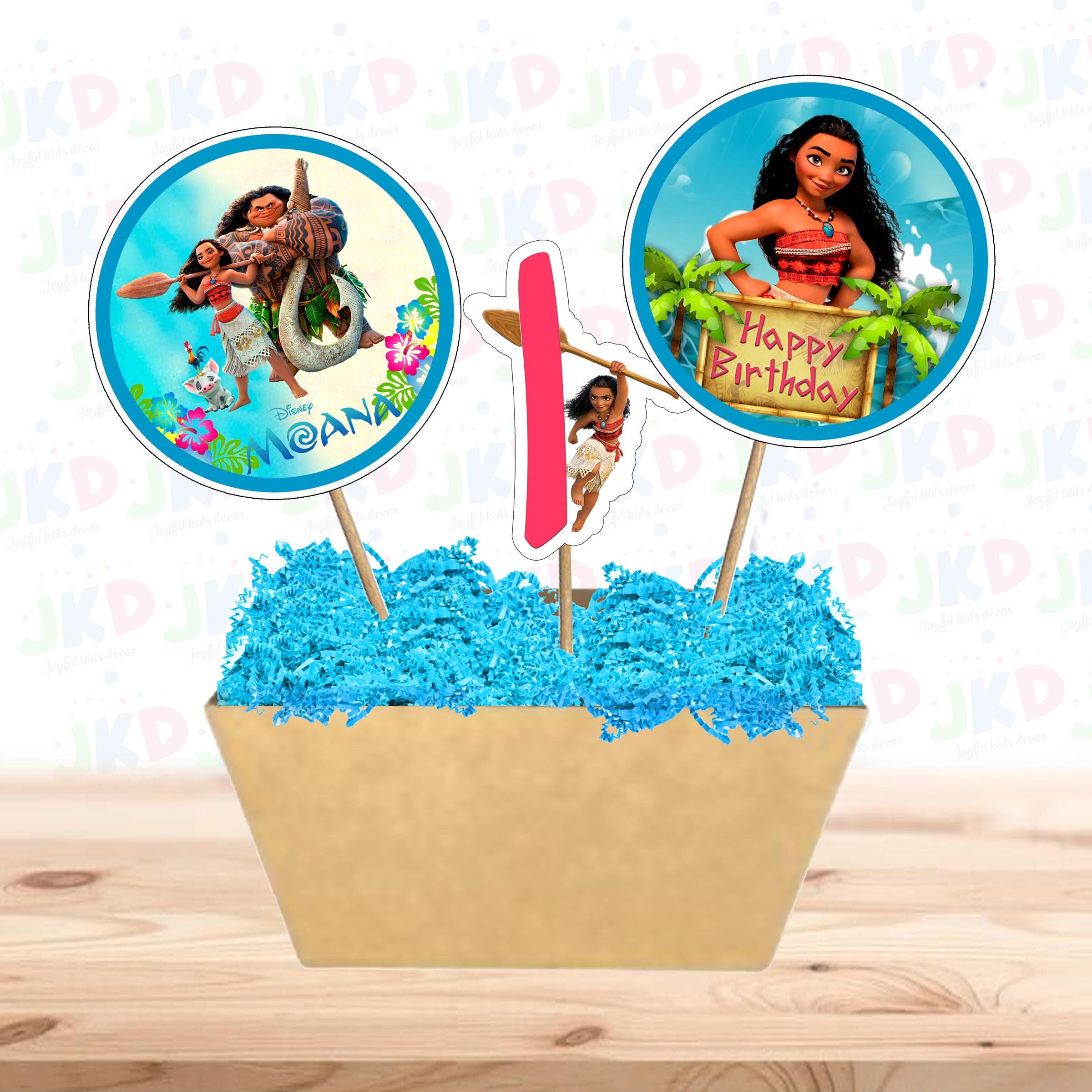 Moana Centerpieces Instant Download YOU PRINT - Etsy