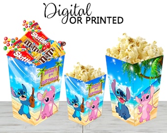 Stitch Popcorn Box - Options numériques et physiques