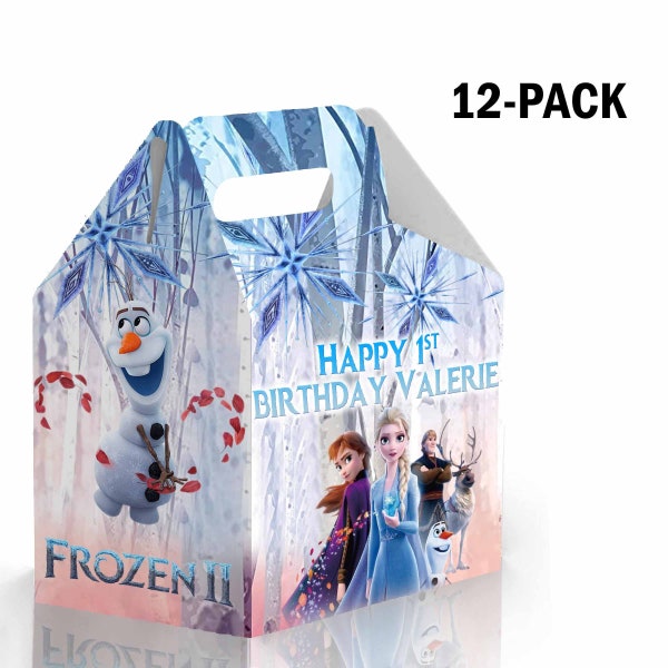 Frozen 2  Gable Candy Box - 12Pack - 4.4x4.5in