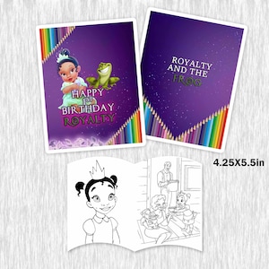 Baby Tiana Mini Coloring Books with crayons - 12pk