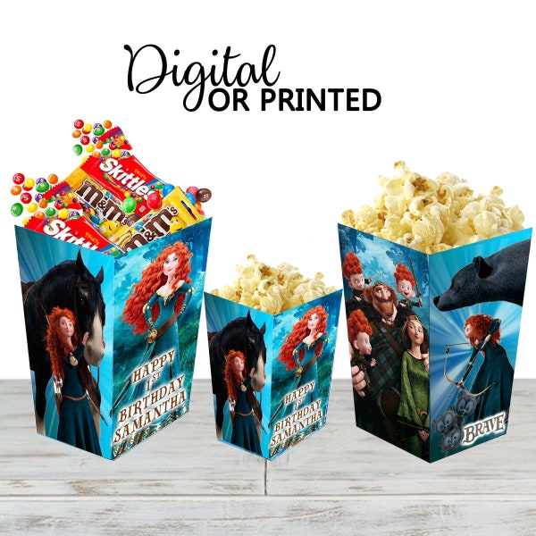 Brave Popcorn Box - Opciones digitales y físicas