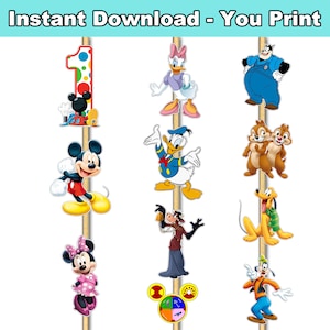 Mickey Mouse Club House Cake Topper Images -  Party  Decoration - YOU PRINT