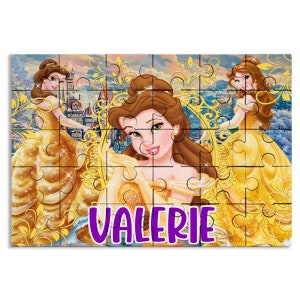 Beauty and The Beast Paper Puzzle Disney Princess Belle Jigsaw Puzzles for  Adult Education Intellectual Decompression
