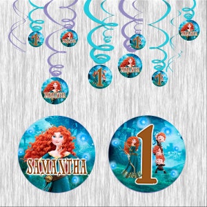 Brave Swirl Decorations for Birthday Party - 12pack