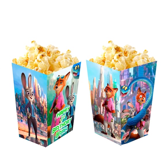 ズートピア2 ポップコーンボックス 誕生日パーティー用 キャンディ