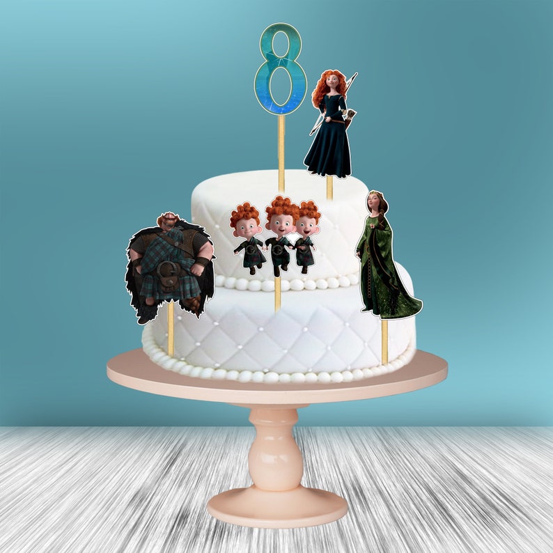 Brave Cake Topper Images Party Decoration YOU PRINT image 3