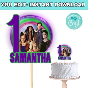 Zombies Cake Topper | Self-Editing | Instant Download