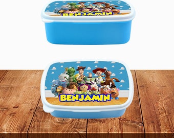 Lonchera infantil personalizada para picnic escolar, contenedor de viaje personalizado de Toy Story