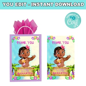 Baby Moana Geschenkanhänger | Selbstschnitt | Sofort Download