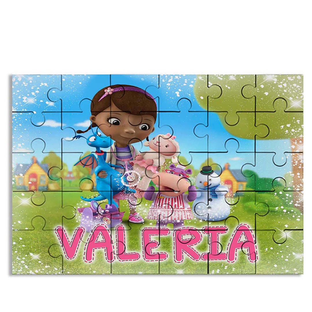 Doc Mcstuffins Jigsaw Puzzle With Name 30pcs 7.5x9.5in Etsy
