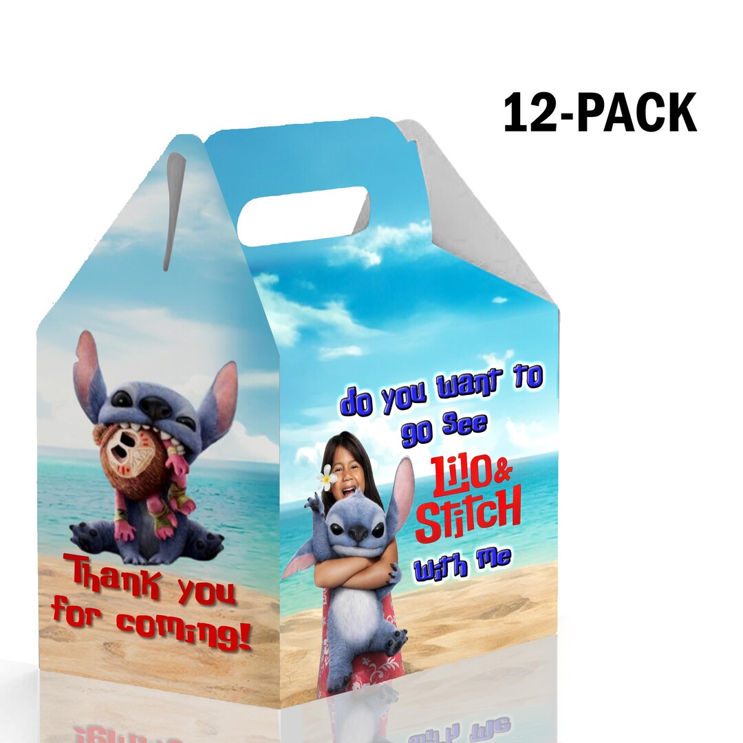 Caixa de doces Lilo Stitch para lembrancinhas de festa de cinema