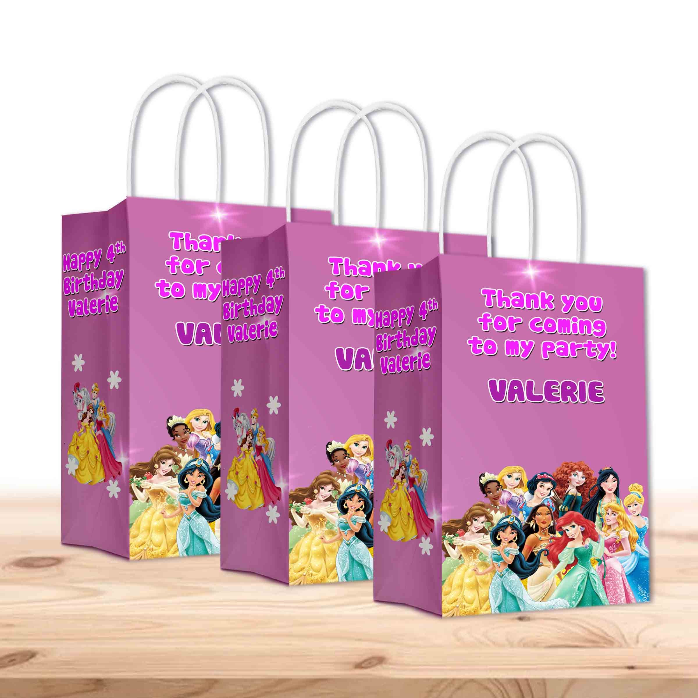 Christmas Gift Bags 12-Pack, Medium Reusable Non-Woven Bags With Handles, Pink & Purple Holiday Designs