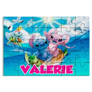 Lilo And Stitch Jigsaw Mock Puzzle  Lilo and stitch, Lilo, Handmade artwork