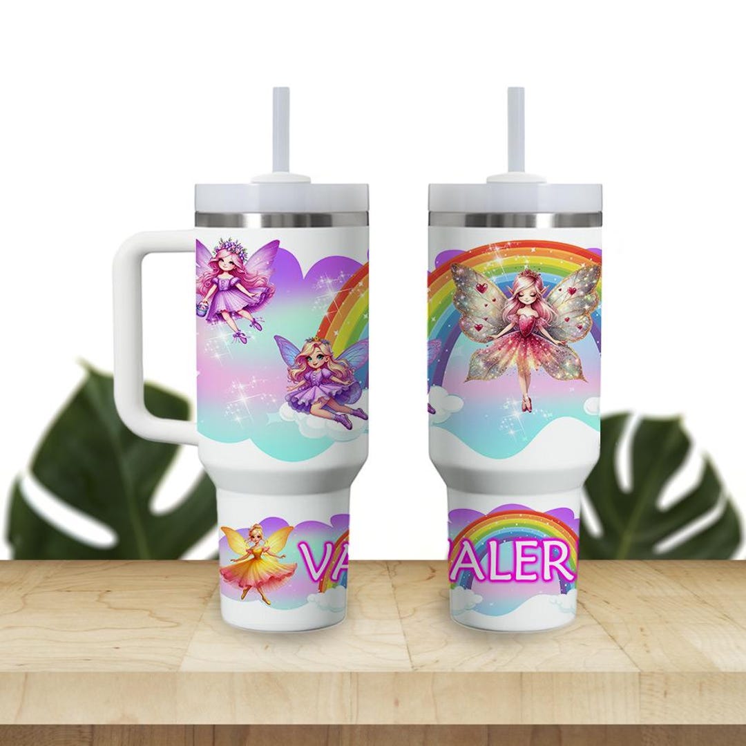 Custom Kids Tumbler 40oz Personalized Name Insulated Bottle Water ...