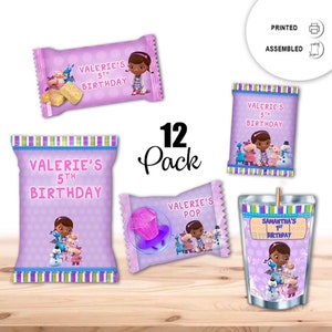 Doc McStuffins Party Snacks Favor for Birthday  Bundle Labels or Finished Snacks