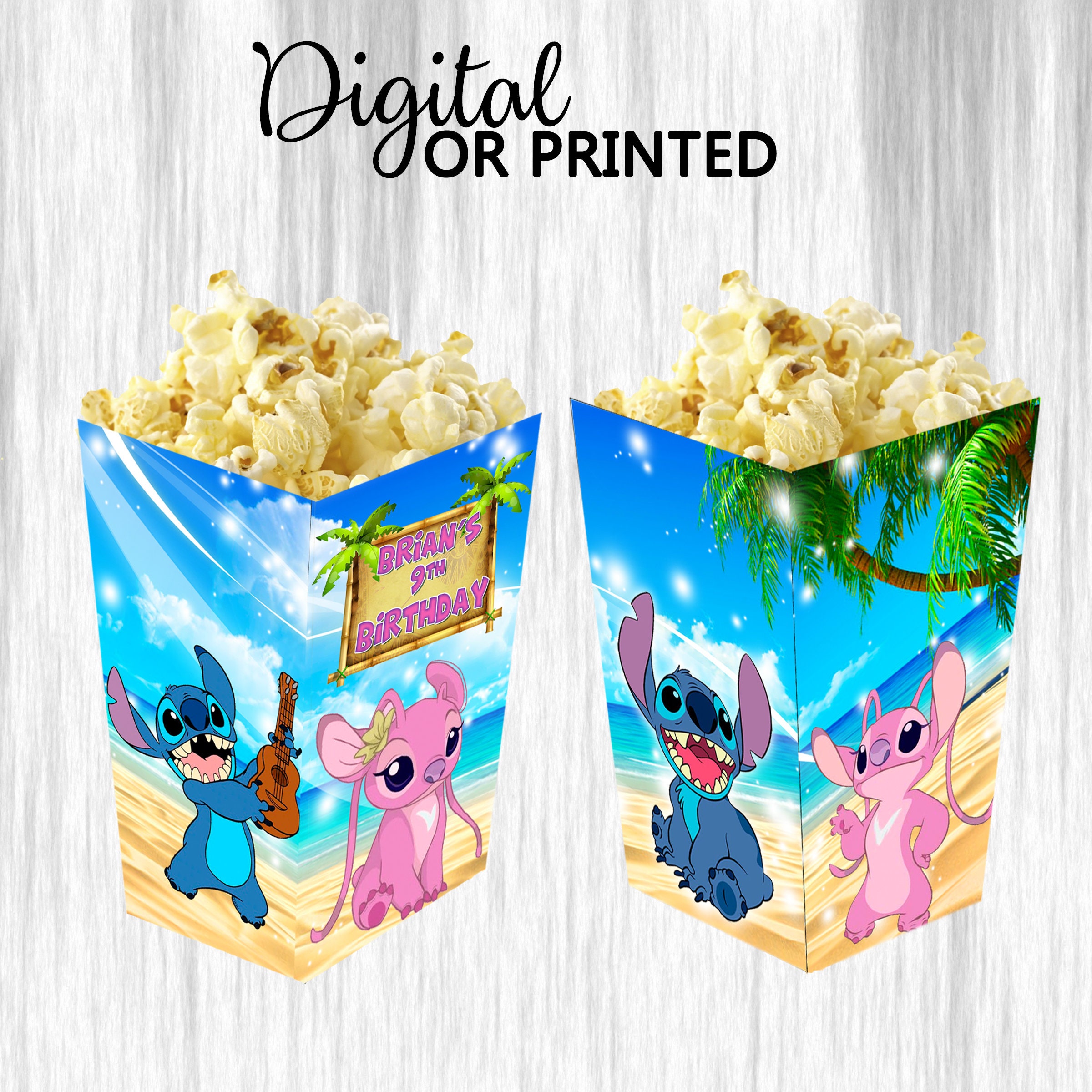 50 Pièces Boite Pop Corn, Popcorn Boîte, Bonbons Conteneur