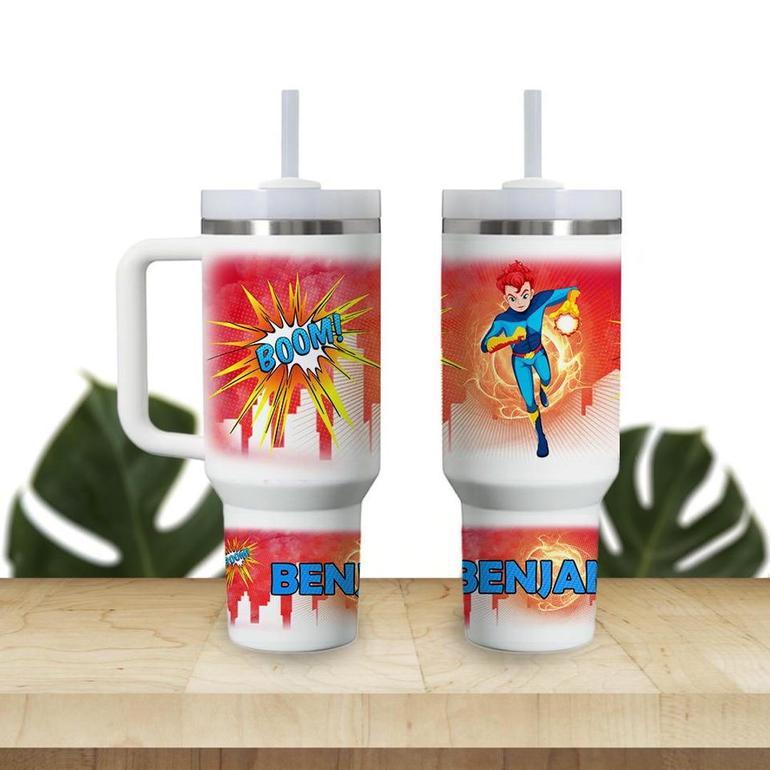 Custom Kids Tumbler 40oz Personalized Name Insulated Bottle Water ...
