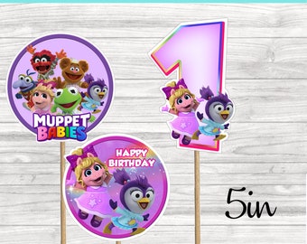 Buy Muppet Babies Centerpieces Instant Download- YOU PRINT #pink