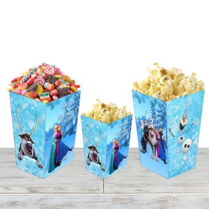 Caja de palomitas de maíz congeladas para dulces de fiesta de cumpleaños