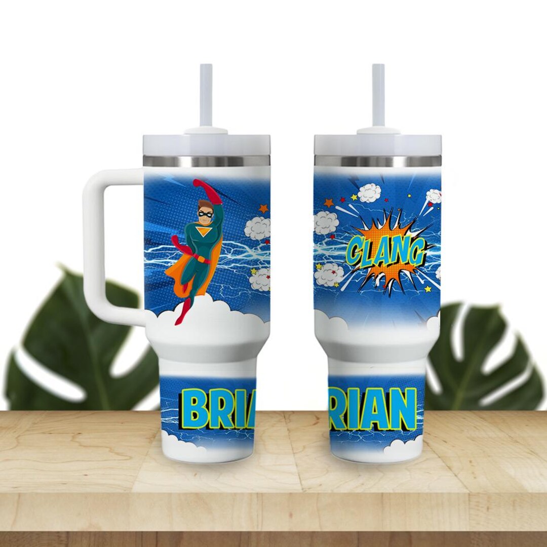 Custom Kids Tumbler 40oz Personalized Name Insulated Bottle Water ...
