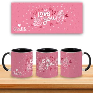 Caneca de café grande personalizada 15oz Acabamento fosco personalizado Presente para homens Mulheres Trabalho Escritório Casa Amor Muffin E Café