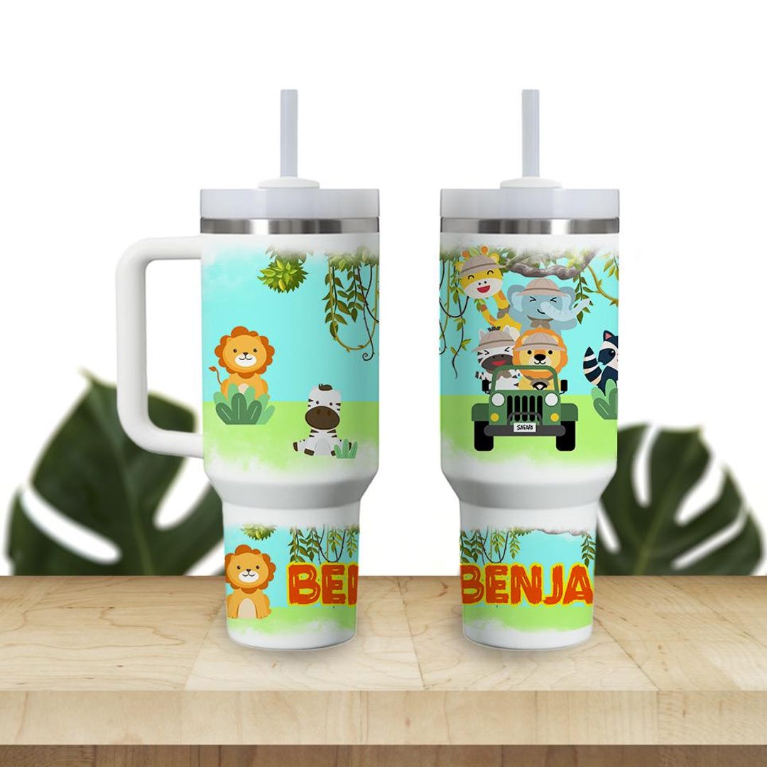 Custom Kids Tumbler 40oz Personalized Name Insulated Bottle Water ...