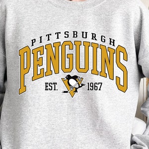 Vintage Pittsburgh Penguins Ice Hockey Crewneck Sweatshirt - Jolly Family  Gifts