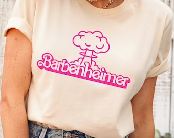 Barbenheimer Shirt, Pink T-Shirt, Barbenheimer Hoodie, Barbenheimer Sweatshirt, Birthday Gift Sweater