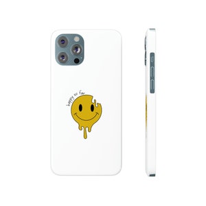 Happy So Far Melted Smiley iPhone Case