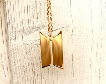 BTS Army Pendant w/ Engraving Option (Gift) 18k Plated Gold/Silver K-Pop Gift K-Pop Fans Gift