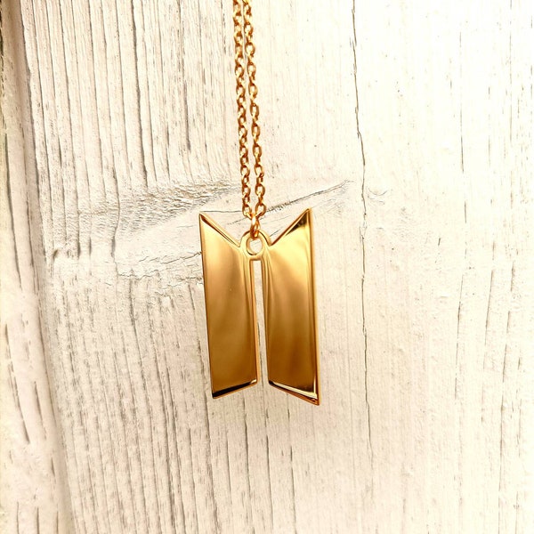 BTS Army Pendant w/ Engraving Option (Gift) 18k Plated Gold/Silver K-Pop Gift K-Pop Fans Gift