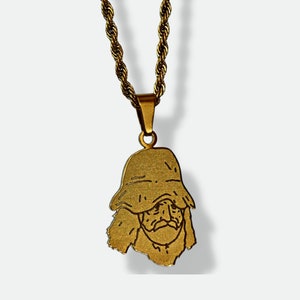 Donny | 'The Big Lez Show' Engraved Pendant Character Jewelry Customizable/Personalized Humorous  Gift| 18k Gold Plated & Silver Plated