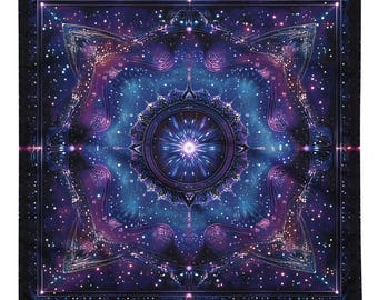 Celestial Bandana, Tapestry, Handkerchief, Neck Scarf, House decoration, Pocket Square, deluxe design.