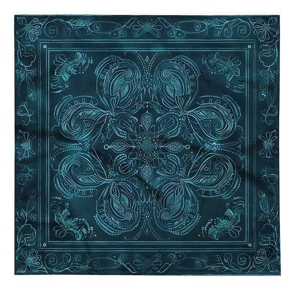 Blue - Handmade Cotton Bandana 23 main image 0