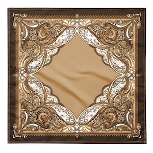 Holy Tan Bandana, Tapestry, Handkerchief, Neck Scarf, House decoration, Pocket Square, deluxe designs