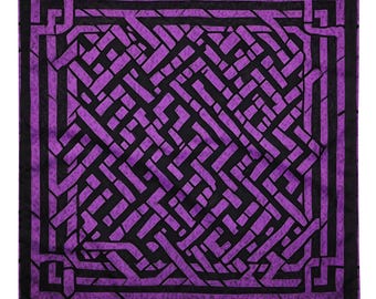 Purple Keffiyeh, Tapestry, Handkerchief, Neck Scarf, House decoration, Pocket Square, deluxe designs