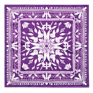 Purple bandana