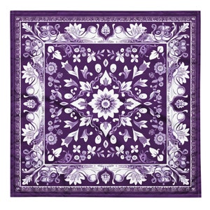 Purple bandana | handkerchief | scarf | vintage | classic | original