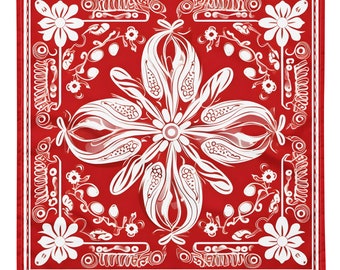 Rotes Halstuch | Taschentuch | Schal | Jahrgang | klassisch | Original