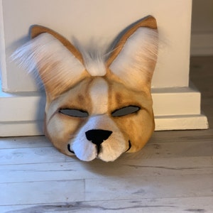 1 pcs blank fox mask Lovely Universal Creative Blank Therian Mask