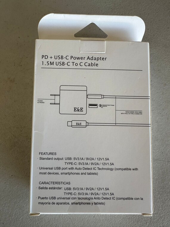Adaptateur voiture USB + Type C - 18W (PD)