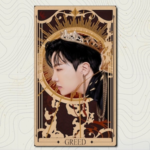 J-Hope - BTS, Seven Deadly Sins, Greed (environ A5 impression d'art) BTS - oeuvre d'art murale - affiche - dessin de fan - cartes de tarot