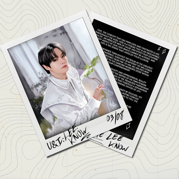 Lee Know - Stray Kids, You and I Series (Approx A5 Double Sided Art Print) SKZ - Wall Art - Poster - Fanart