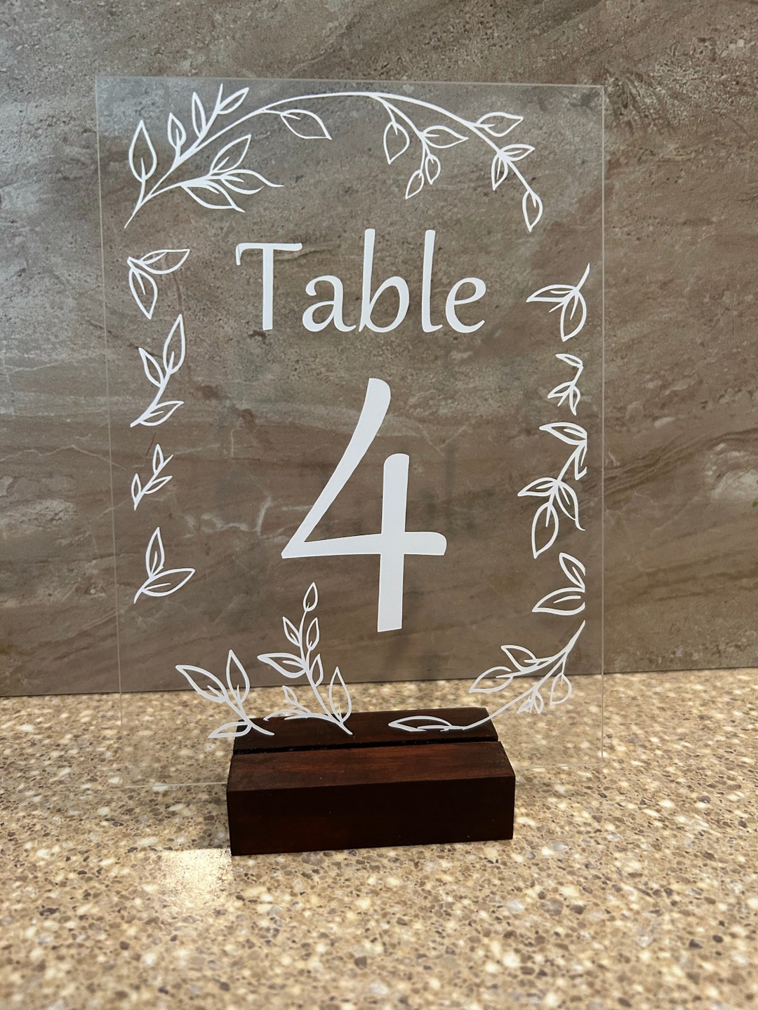 Acrylic Table Numbers - Etsy