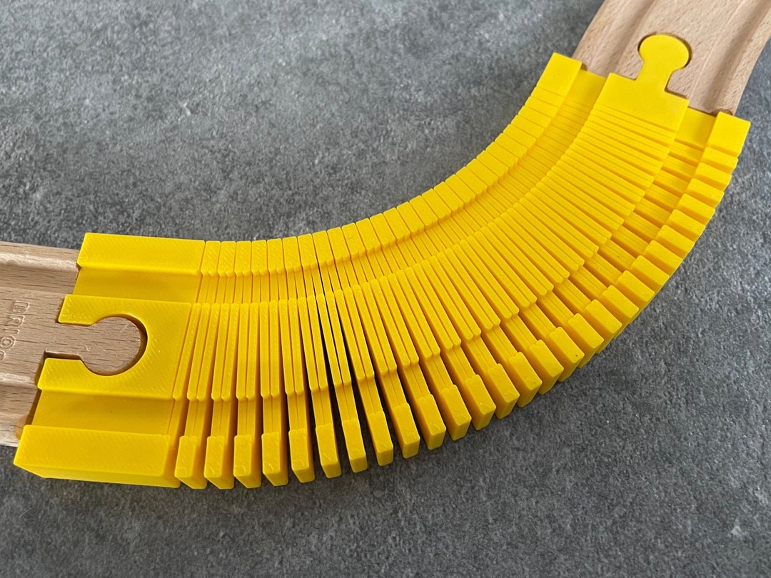 Flexible Rail, Wooden Railway BRIO/LILLABO Compatible 3D Printing - Etsy