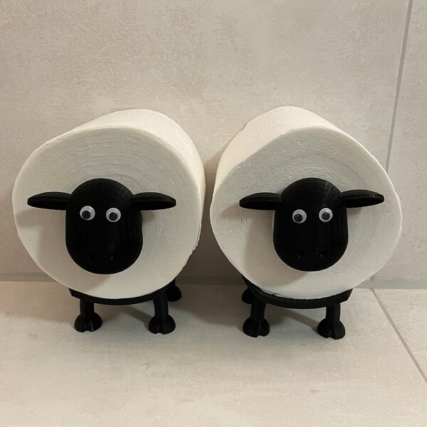 Porte-papier toilette Sven le mouton des toilettes | | Imprimé en 3D