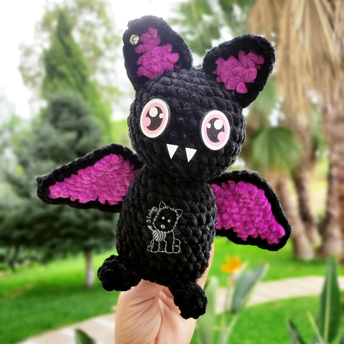30 Bat Crochet Patterns for Halloween Decor, Gifts, and Spooky-Cute Amigurumi 31 Chenille Yarn Bat Pattern