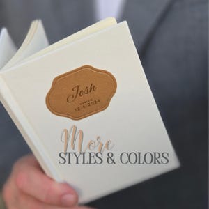 Customizable Vow Book for Wedding Personalized His and Hers Vow Books Timeless Romantic Keepsake or Wedding Gift with Hard Cover
