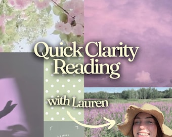 Personalized 3 Card Tarot Reading | Quick Clarity Reading | Love, Career, Manifestation Guidance